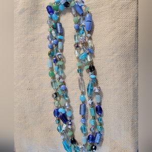 Vintage Talbots glass bead 29.5" necklace necklace